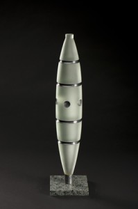 Axis 8 <br> Glass, Mixed media <br> 23 x 4 inches