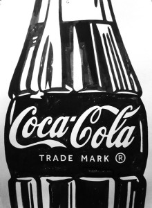 Coke Bottle<br>Ink on Paper<br>22x30