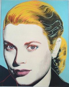 Grace Kelly<br />Silkscreen<br />41 x 33 inches
