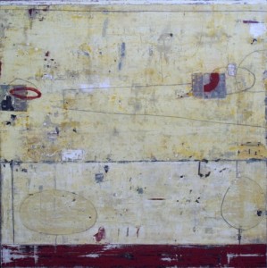 Meridian 55R <br> Mixed media on panel <br> 44 x 44 inches