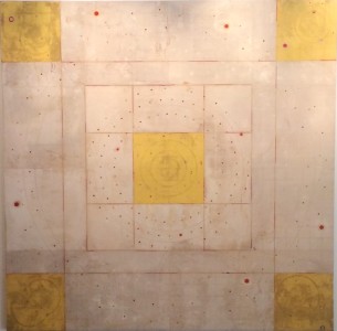 Post Concentric Series YELLOW <br> 84 x 84 inches