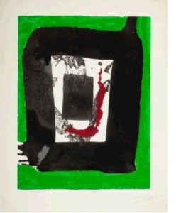 Untitled <br> (from the Basque suite) <br> Screenprint in colors <br> 22.75 x 17.5 inches