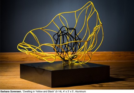 Dwelling in Yellow and Black<br>Aluminum<br>4' x 3' x 5'