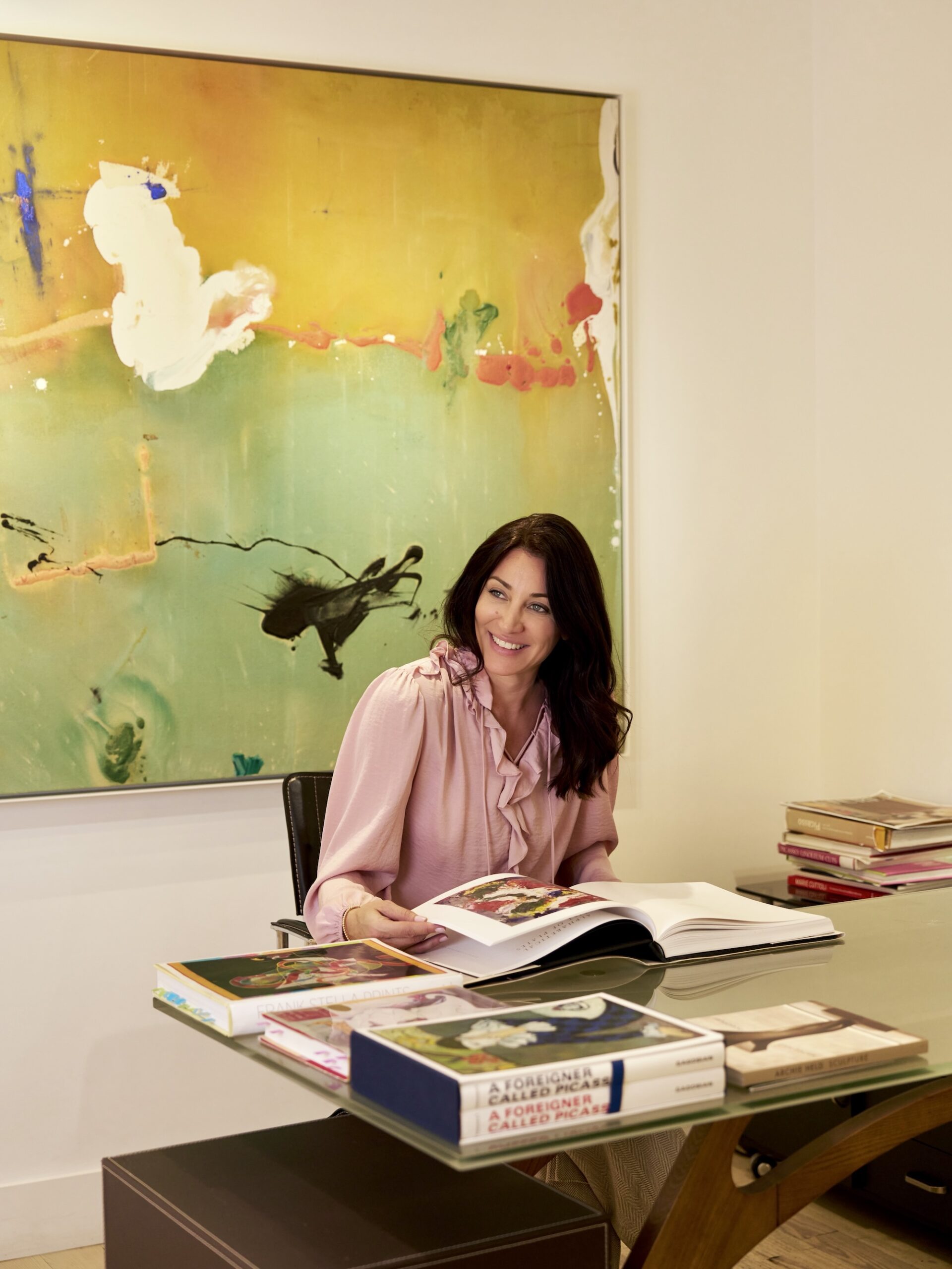 Anna Forré in Forré Fine Art gallery in Aspen, photo by John Russo.